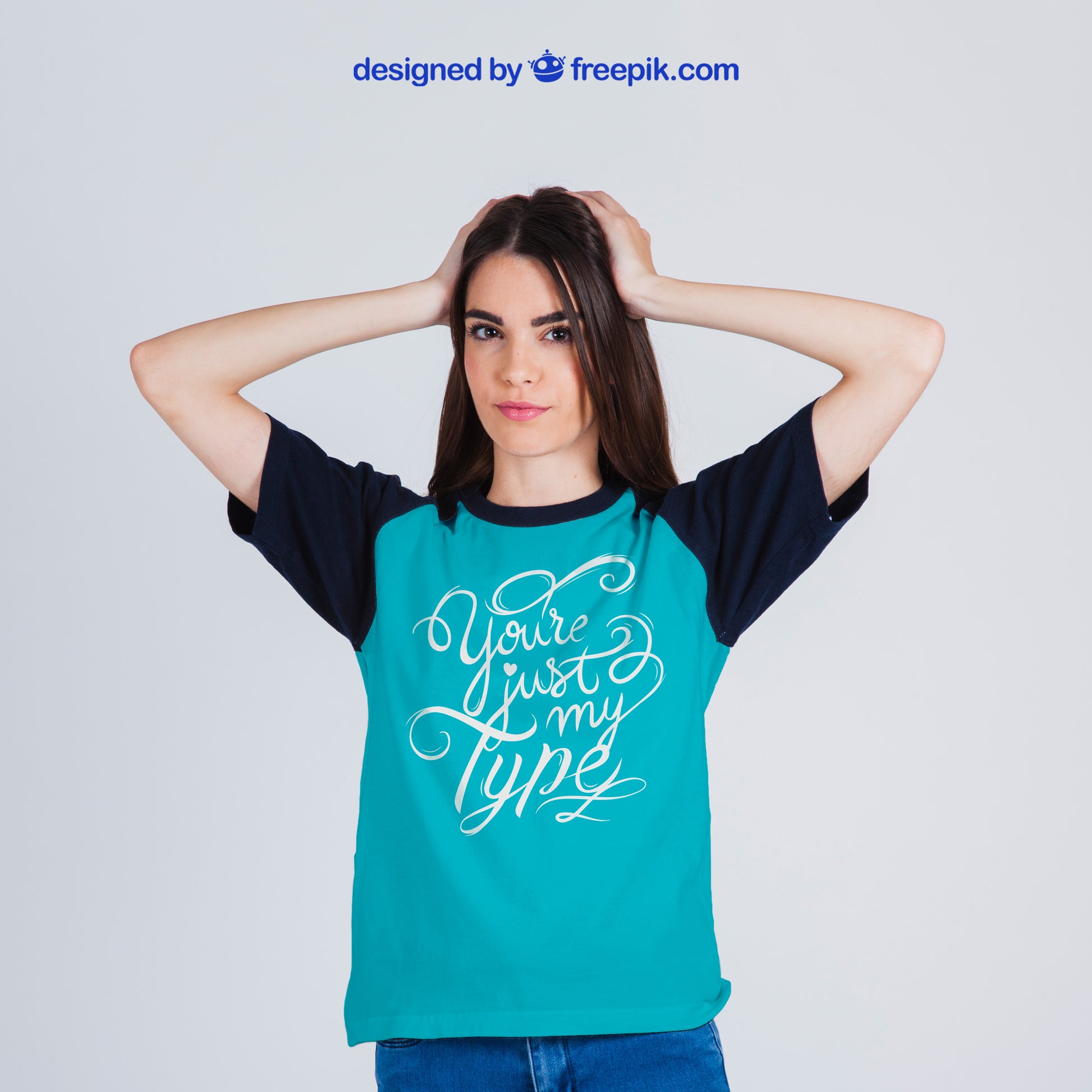 Camiseta mujer azul